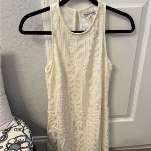 Xtraordinary Cream Lace Midi Dress